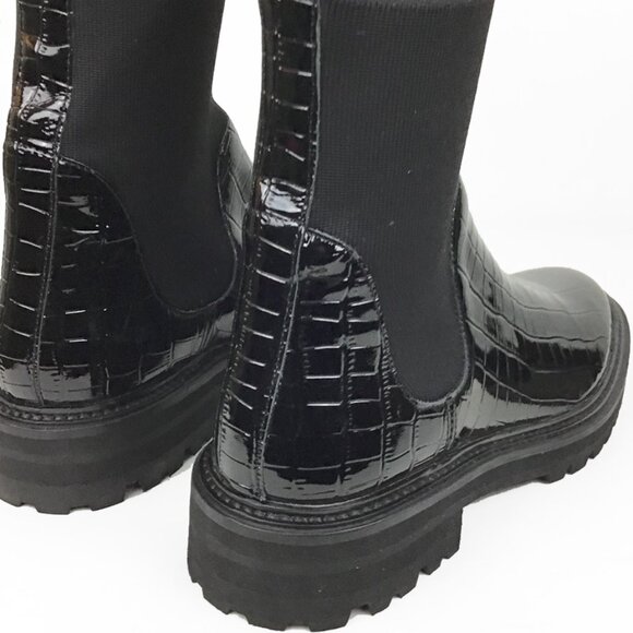 Loeffler Randall Patent Leather Mid-Calf Chelsea Boots - Picture 5 of 14